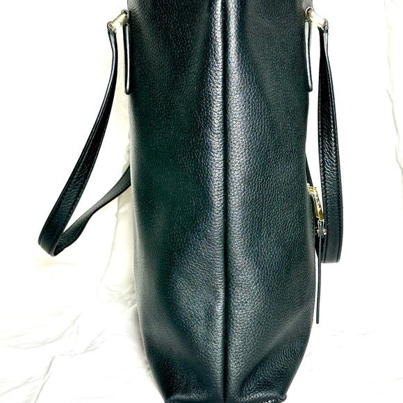 MICHAEL KORS ARIANA LARGE pebbled leather tote in black beautiful sophisticated - Picture 4 of 13